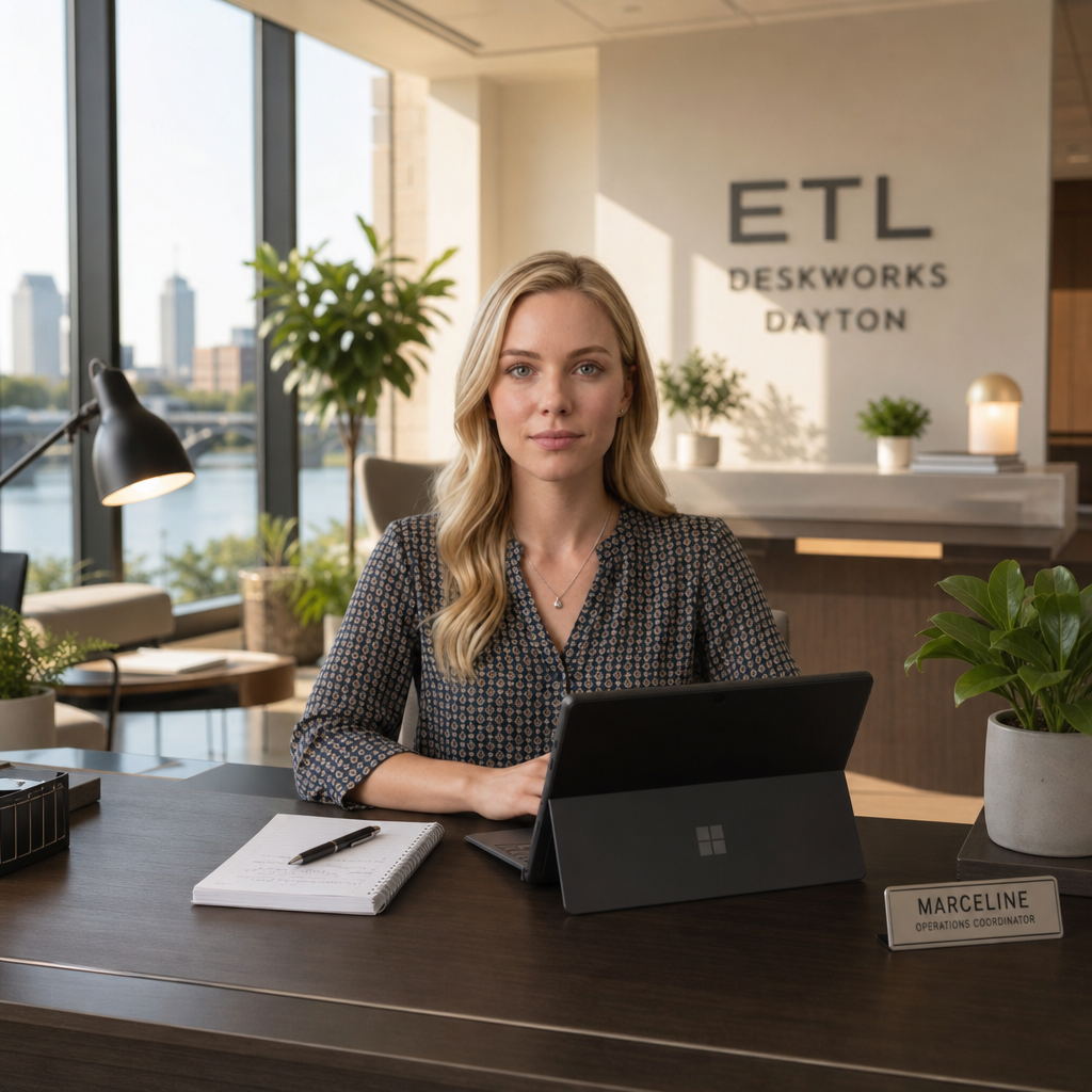 Marceline Smith at her desk