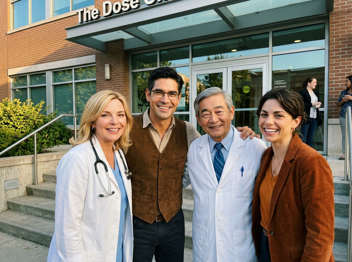 Clare, Henry, Margaret and Eli at The Dose