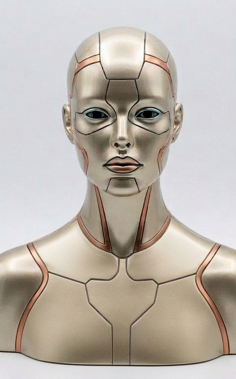 Astra-9 Lite, the portable bench top head and bust, front view.