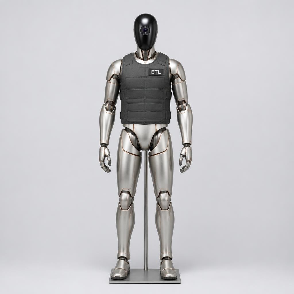 Concept rendering of an ETL Guardian in a champagne and copper body with an ETL vest.